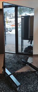 Miroir de danse mobile 190 x 100cm noir